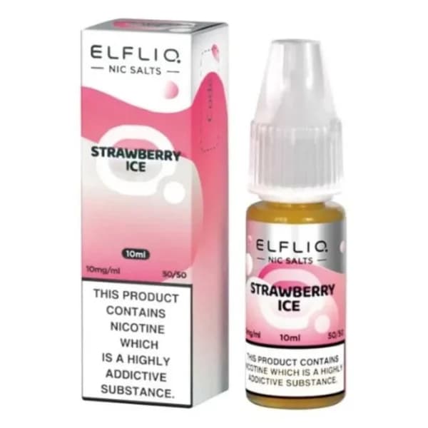 ElfLiq Strawberry Ice 10mg – Nic Salt E-Liquid