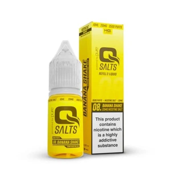 Q Salts Banana Shake 20mg – Nic Salt E-Liquid