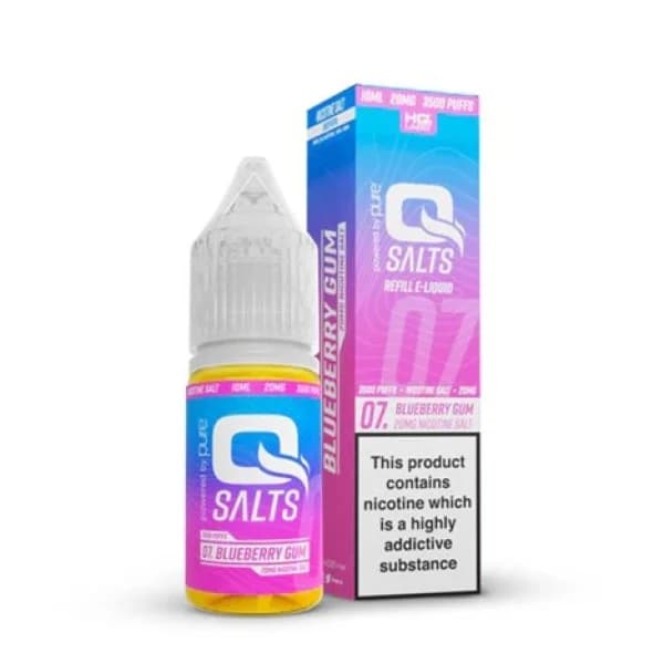 Q Salts Blueberry Gum 20mg – Nic Salt E-Liquid