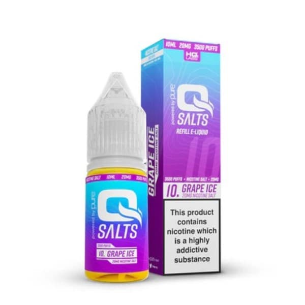Q Salts Grape Ice 10mg – Nic Salt E-Liquid
