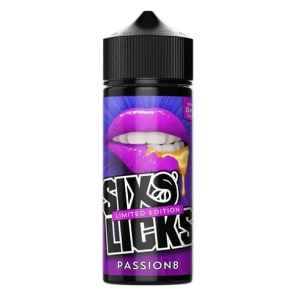 Six Licks Passion 8 100ml – Shortfill E-Liquid