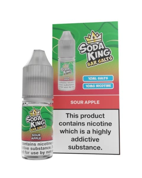 Soda King Sour Apple 10mg – Nic Salt E-Liquid
